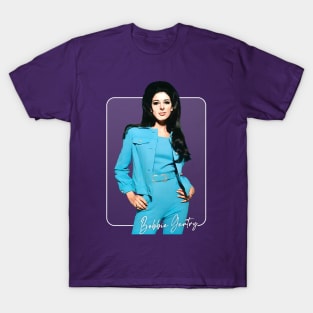 Bobbie Gentry / Vintage Style Fan Design T-Shirt